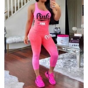 Pink Two Piece Set